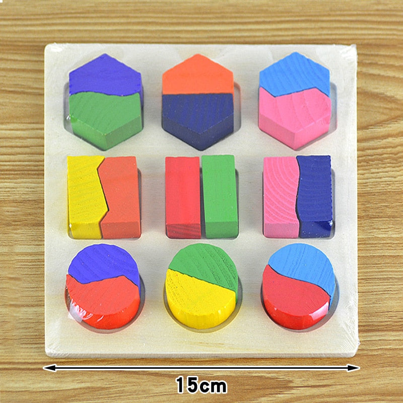 Wooden Rainbow Blocks