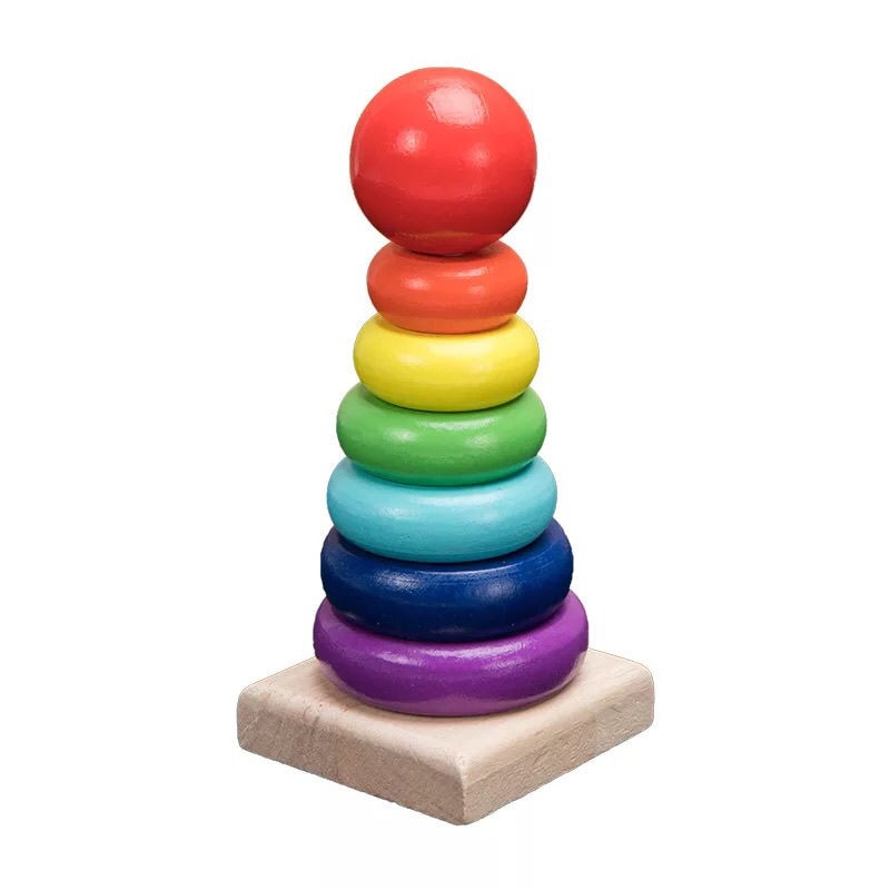 Wooden Rainbow Blocks