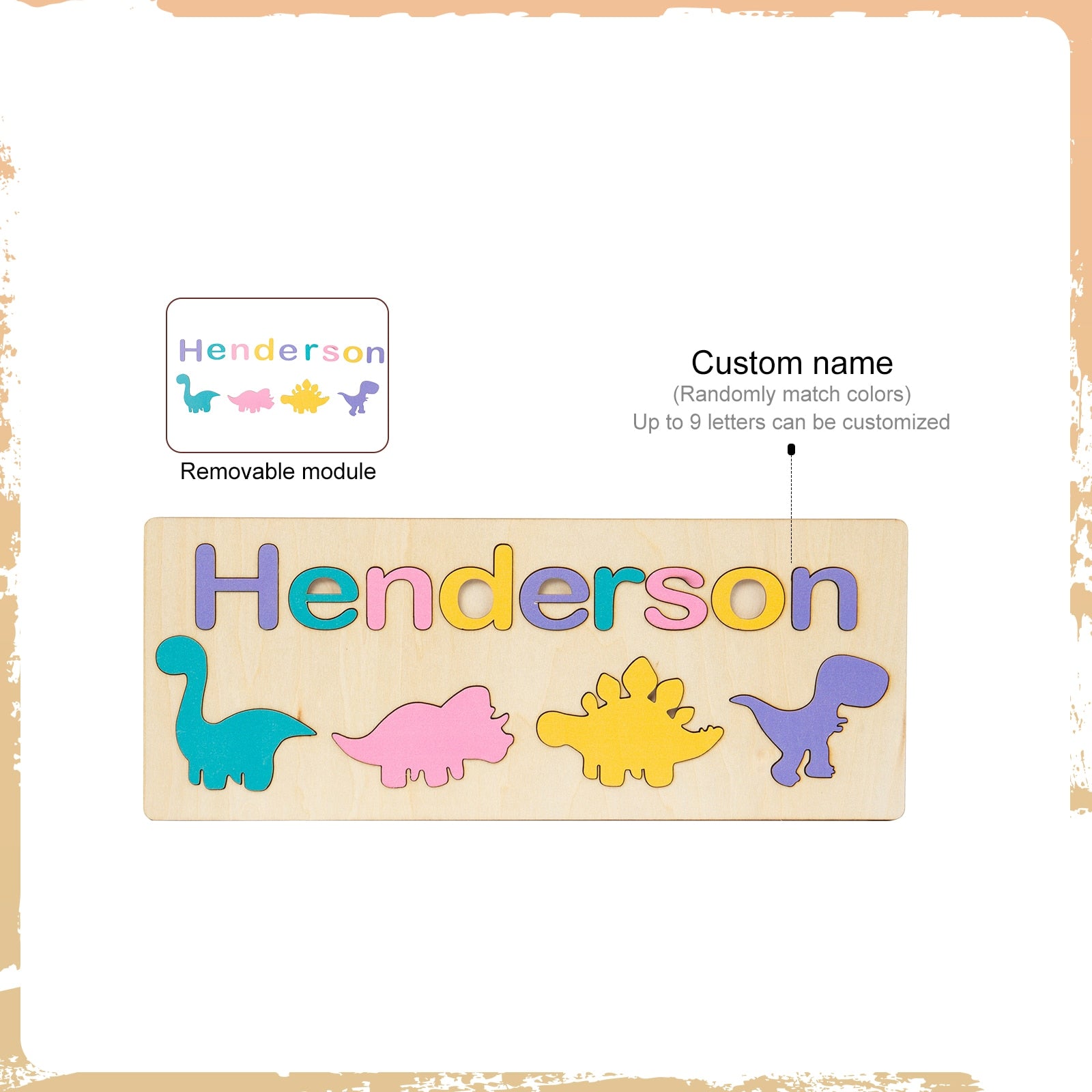 Customizable Wood Name Puzzle